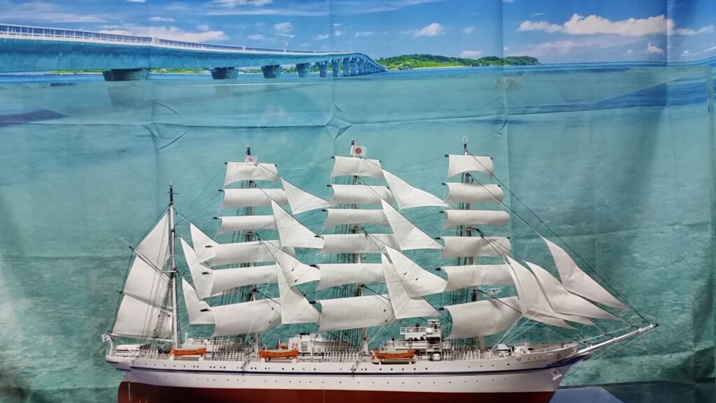 帆船模型 日本丸背景