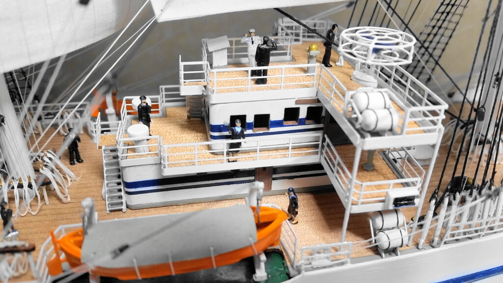 日本丸 帆船模型 船室ジオラマ
