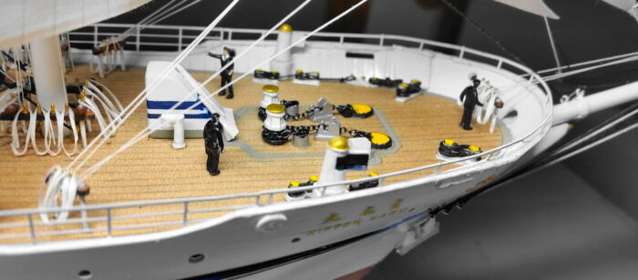 日本丸 帆船模型 完成 船首
