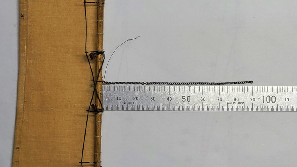 カティサーク チェーン90mmカット ヤードに取り付け