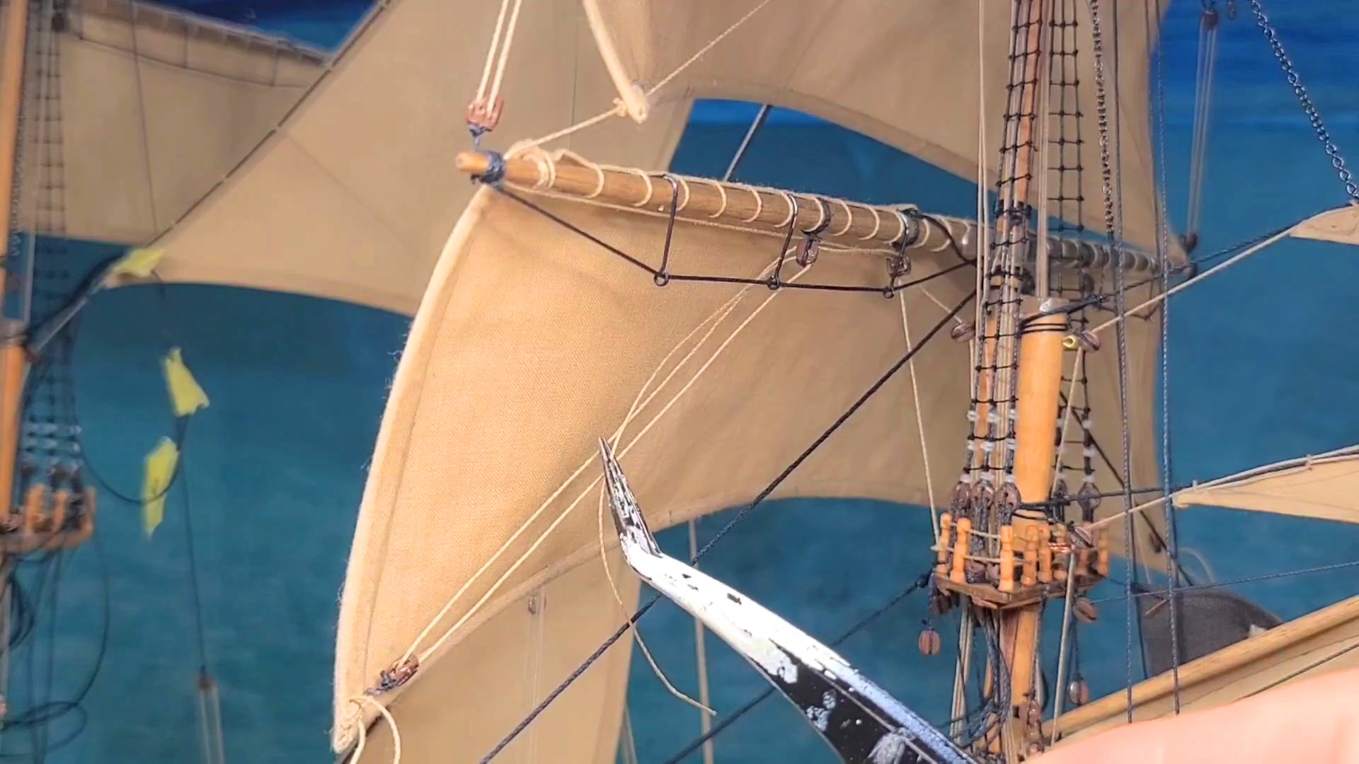 帆船模型 カティサーク ロアトップスル クリューライン