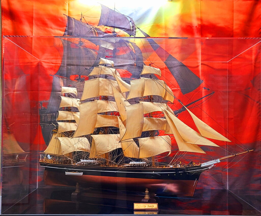 帆船模型 カティサーク 完成 タペストリーの紹介