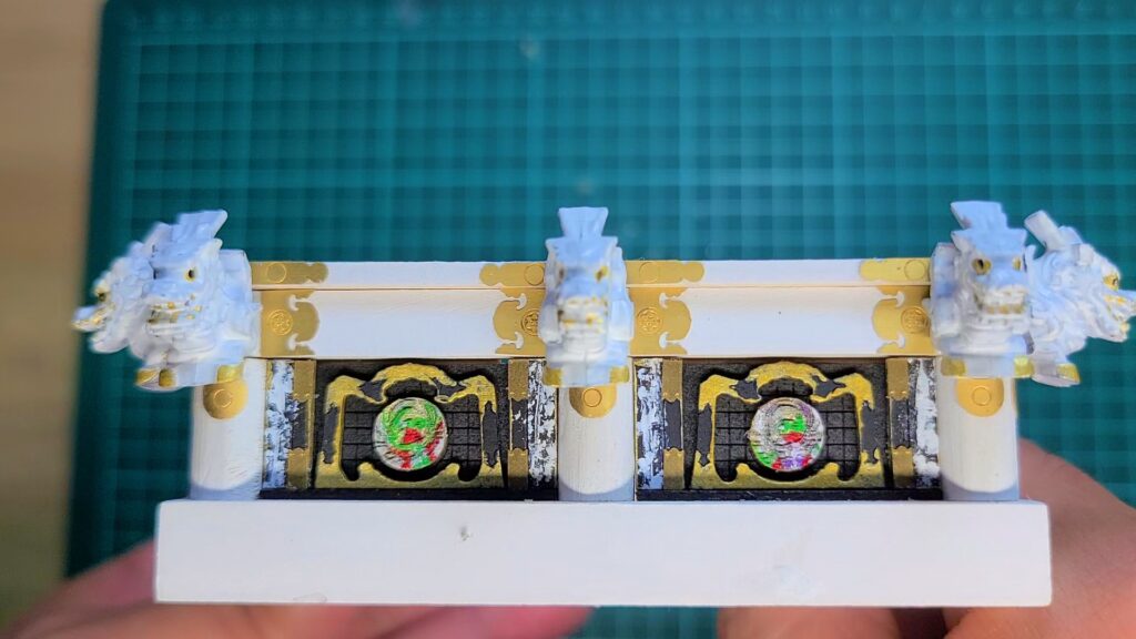 日光東照宮陽明門作り方 上層 完成画像