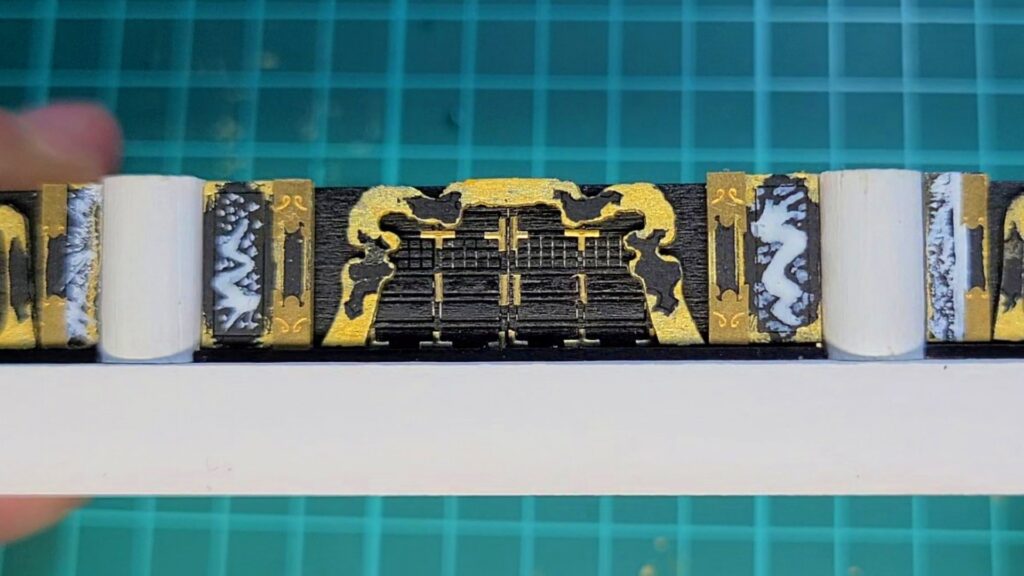 日光東照宮陽明門作り方　昇り龍 降り龍　完成画像