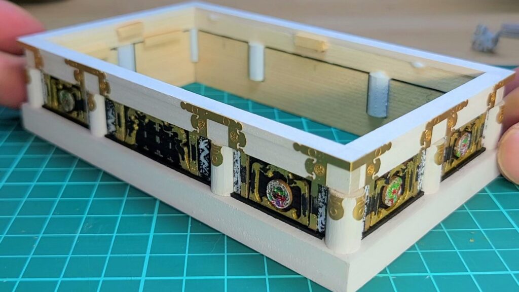 日光東照宮陽明門作り方　上層 飾り金具 完成