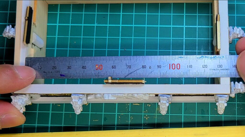 日光東照宮陽明門作り方　斗かさ上げ部品 寸法 内寸で測ってしまった