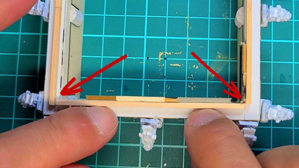 日光東照宮陽明門作り方　斗かさ上げ部品 寸法間違えて 短くなってしまった