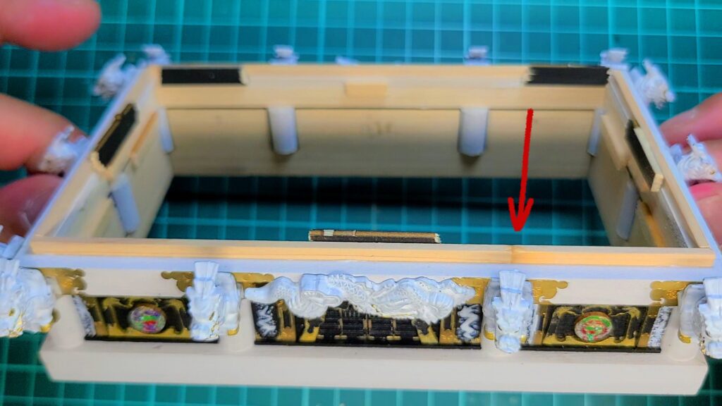 日光東照宮陽明門作り方　斗かさ上げ部品 延長