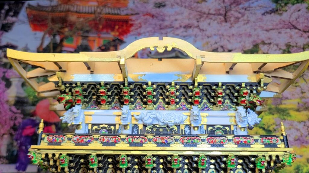 日光東照宮陽明門作り方　屋根の骨組み 完成画像
