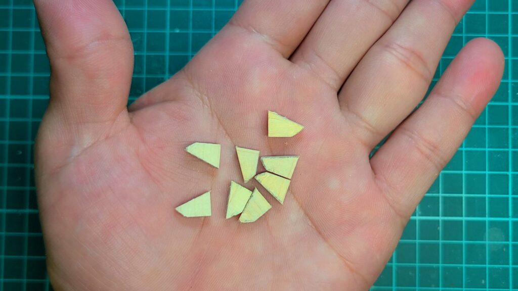 日光東照宮陽明門作り方　手挟の部品 端材で修復