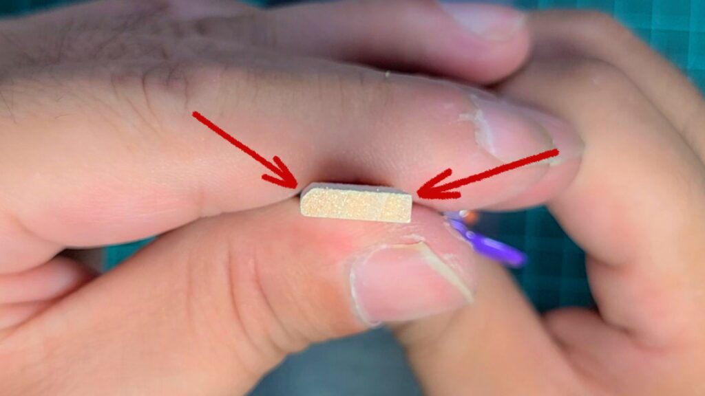 ウッディジョー 日光東照宮陽明門作り方　大棟瓦 のし瓦に面取りをします