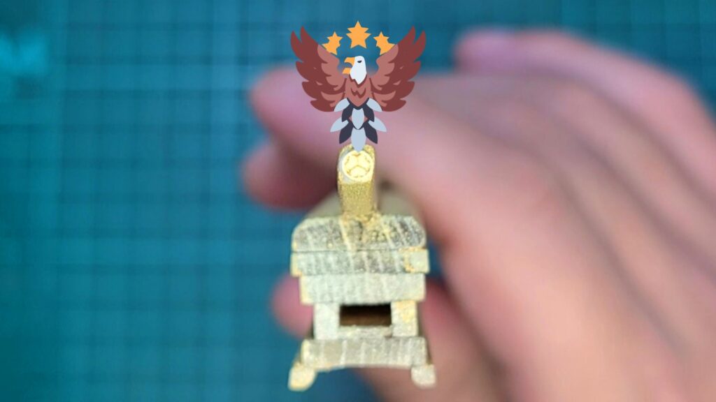 ウッディジョー 日光東照宮陽明門作り方　大棟瓦 鳥休み イメージ画像