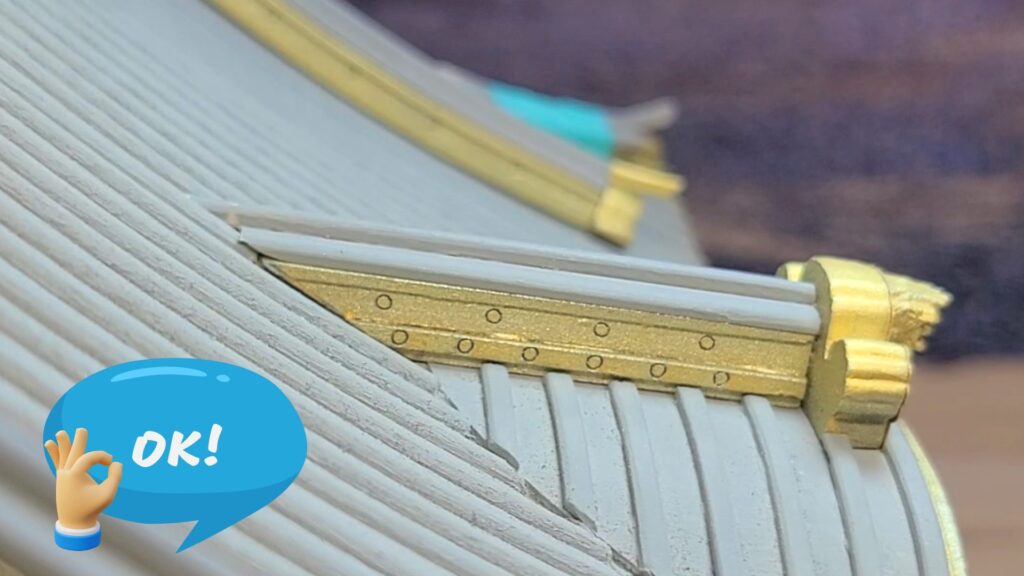 ウッディジョー 日光東照宮陽明門作り方　唐破風棟瓦の完成