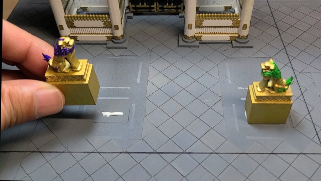 ウッディジョー 日光東照宮陽明門作り方　狛犬の取り付け